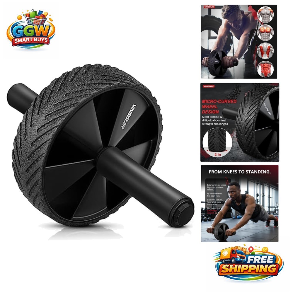 Ab Roller Wheel - Ab Workout Equipment for Abdominal & Core Strength Training...