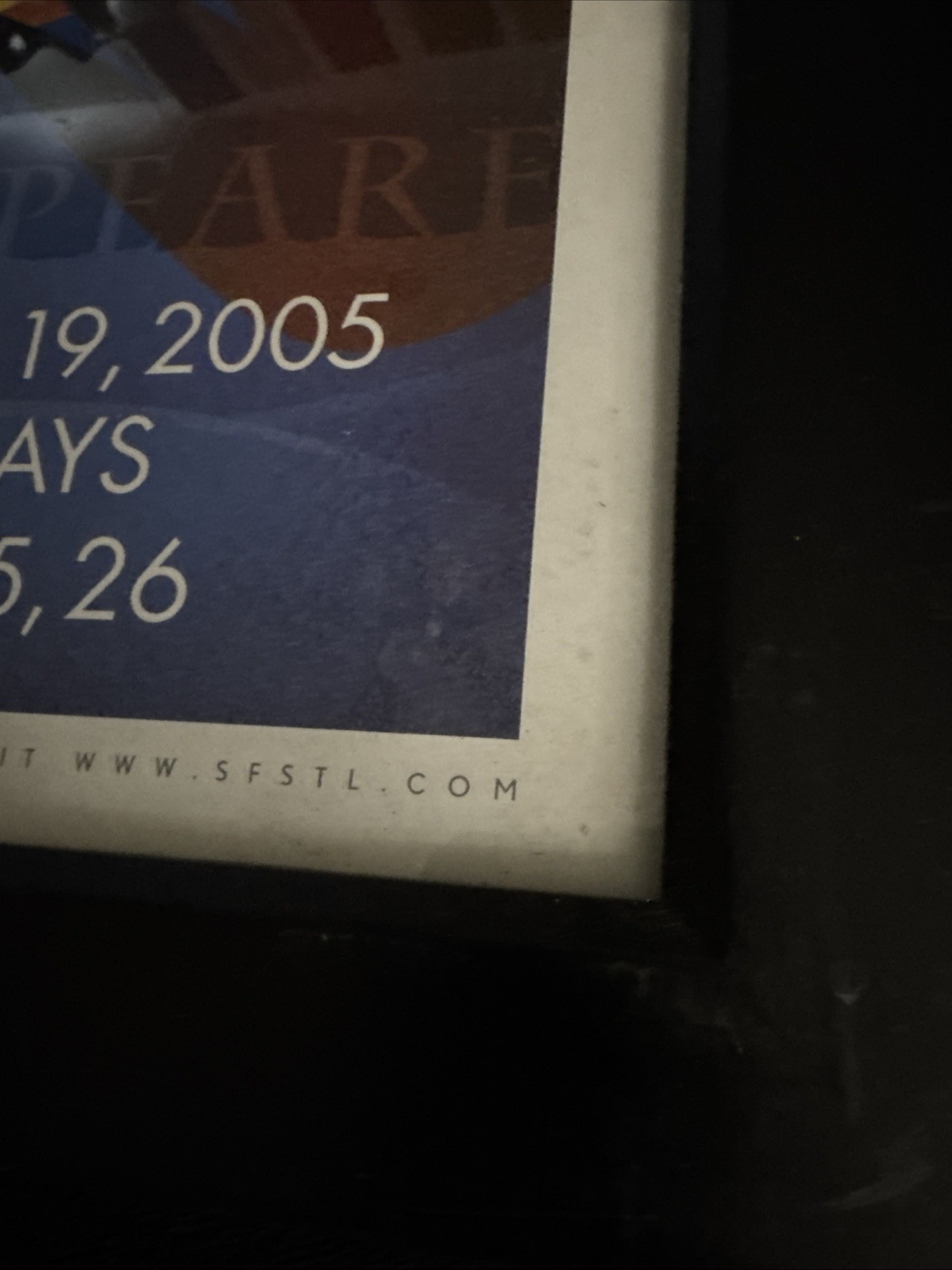 THE TEMPEST Russel Treyz SHAKESPEARE FESTIVAL ST LOUIS 2005 Framed 17x23 Poster