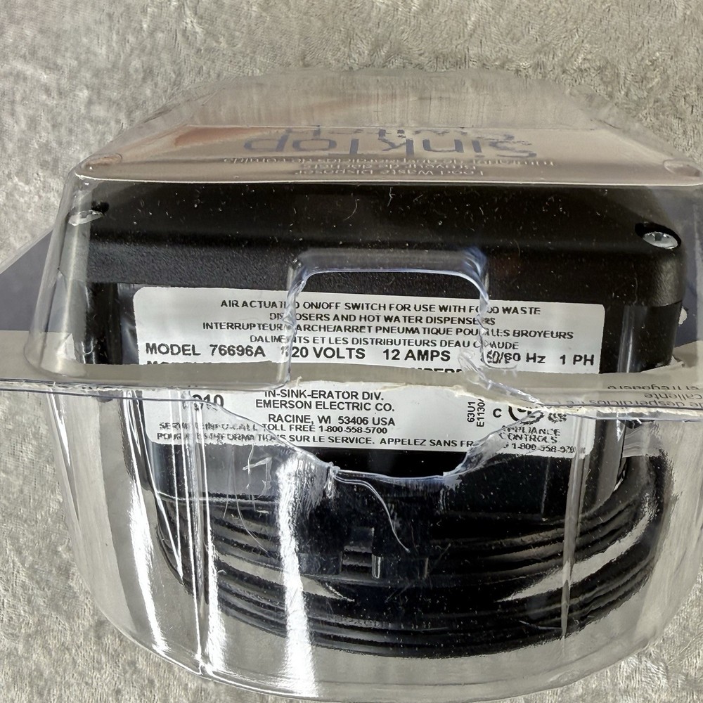 InSinkErator 76696A SinkTop Switch Electrical Box ONLY No Button - New, Open Box