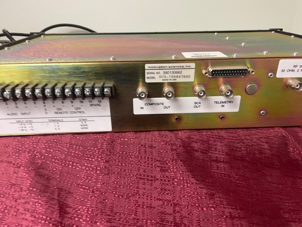 Modulation Sciences Inc. MSI Sidekick Audio Subcarrier Generator SCA-186 @67KHz