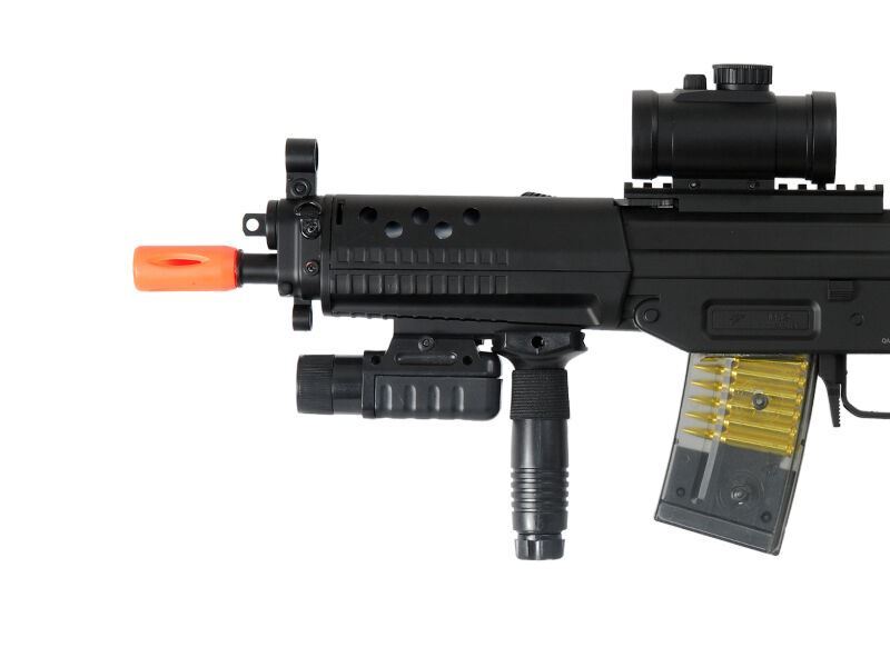 Double Eagle M82p Full Auto Airsoft Electric Gun + Scope Flashlight OPEN BOX