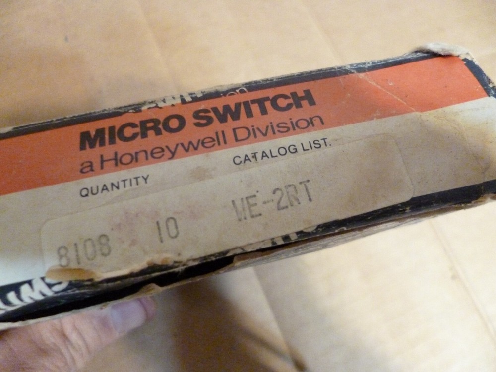 10 - NOS HONEYWELL MICROSWITCHES MICRO SWITCH NO. WE-2RT