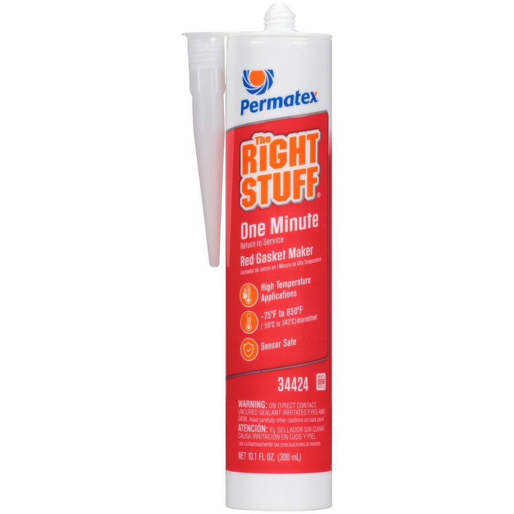 Permatex 34424 Right Stuff 1 Minute Red 10 Fl Oz., 1