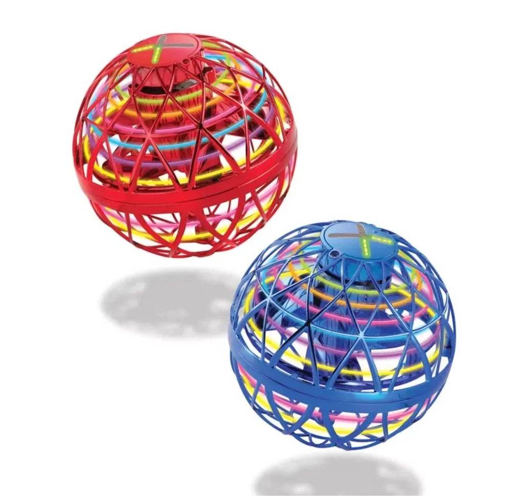 Wonder Sphere Mini Pro Magic Hover Ball 2Pack LED USB NEW
