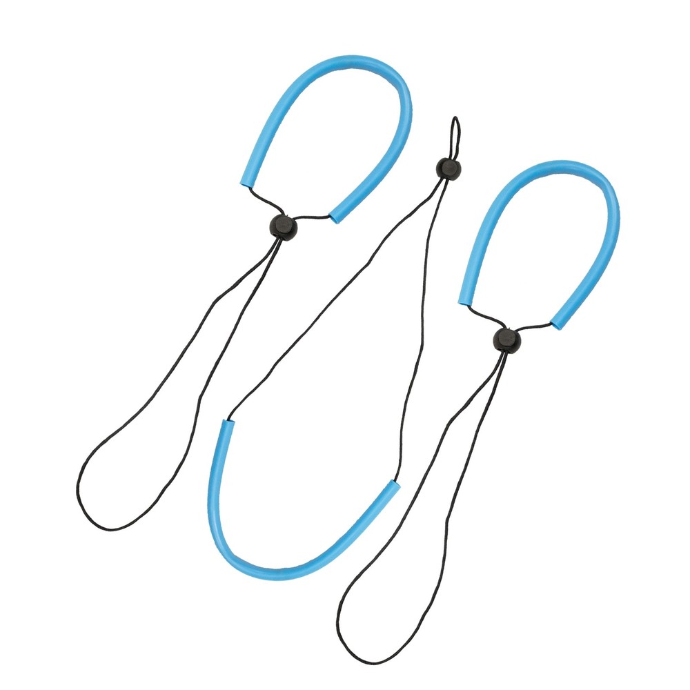 Scuba Diving Adjustable Wrist Lanyard 3-Pack Bundle, Blue