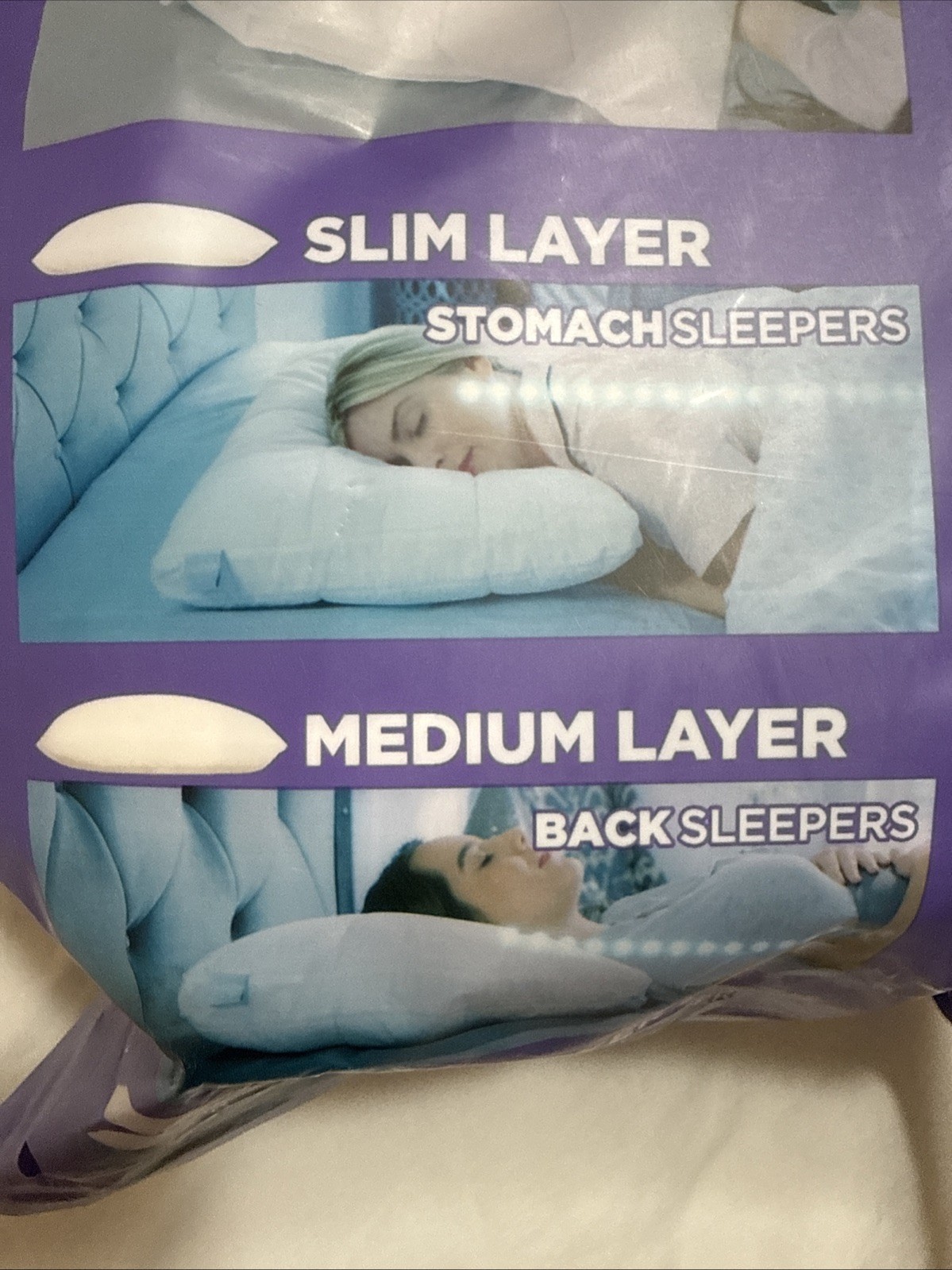 Nuzzle Standard Bed Pillow Stay Cool Customize Sleep Comfort Support New