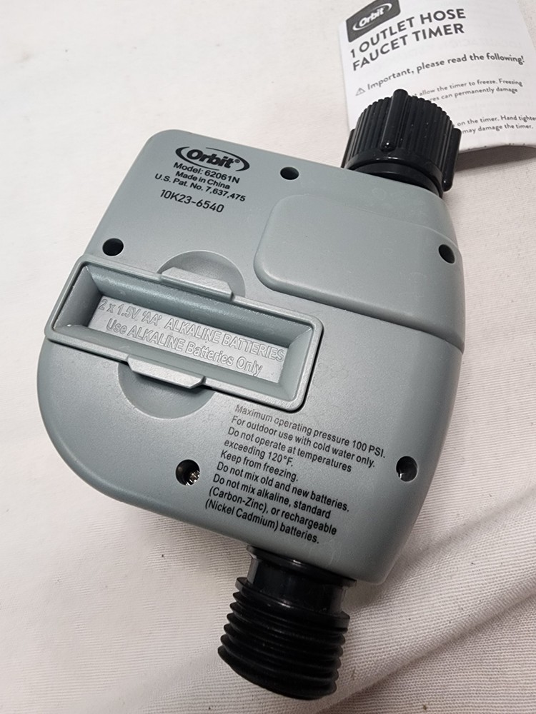 Orbit 62061Z 1-Outlet Programmable Digital Hose Watering Timer