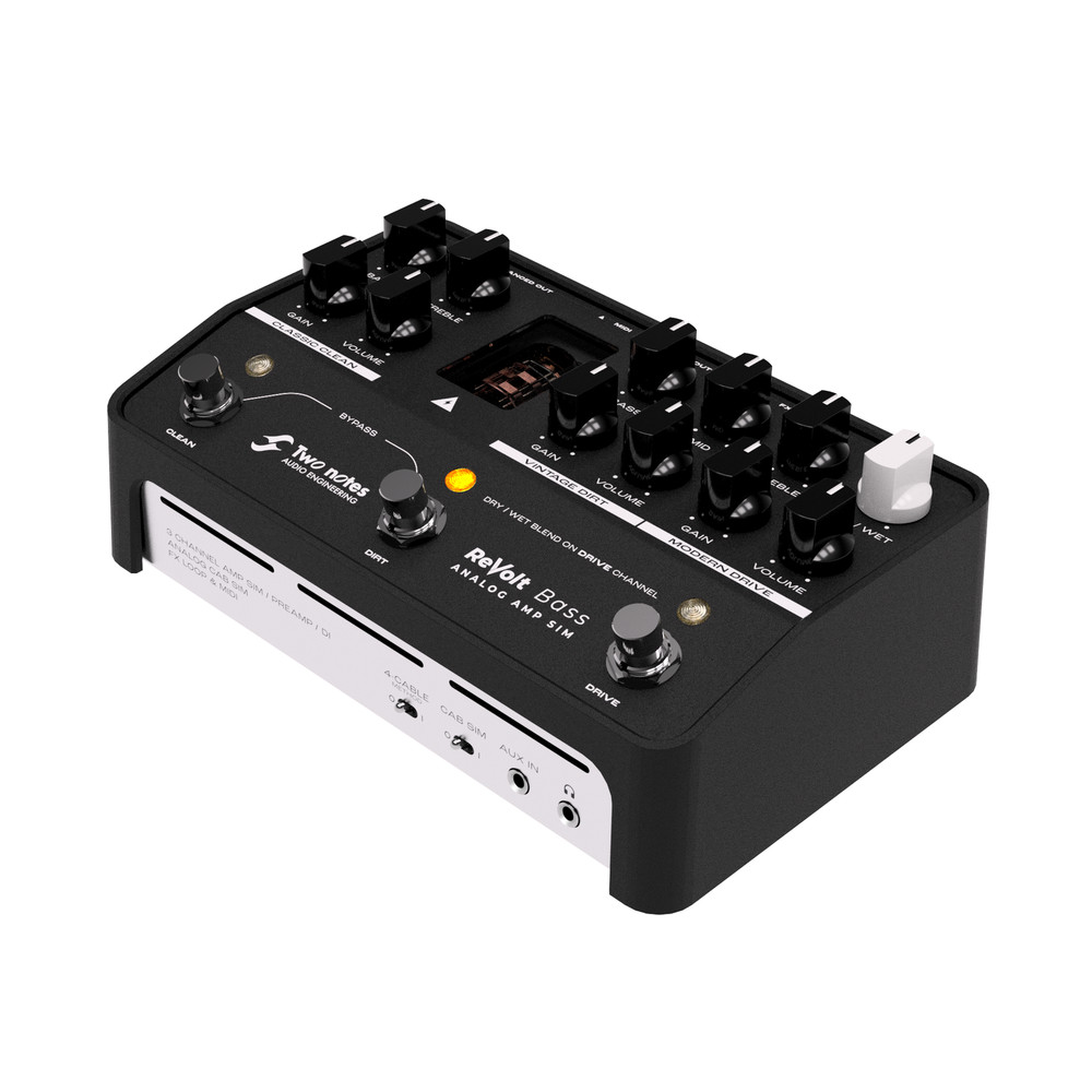 Two Notes ReVolt Bass Amp Simulator Pedal - Black