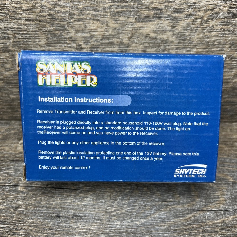 Skytech 1310 Santa's Helper Wireless Remote Control System for Christmas Lights