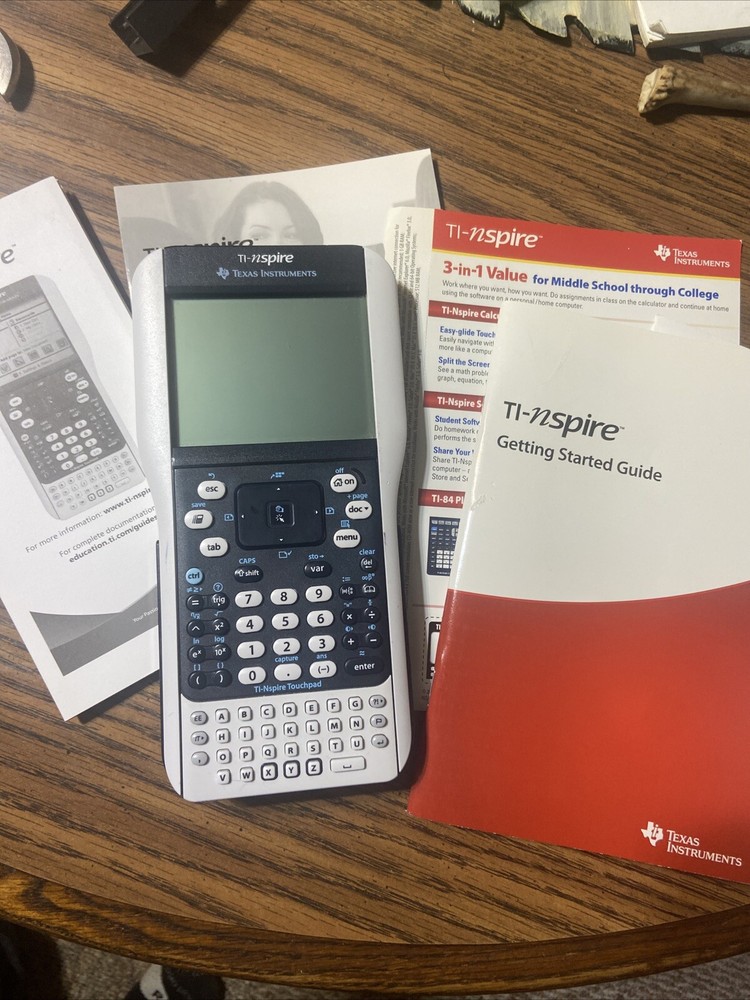 Texas Instruments TI-Nspire Touchpad Graphing Calculator Tested Manuals Nice