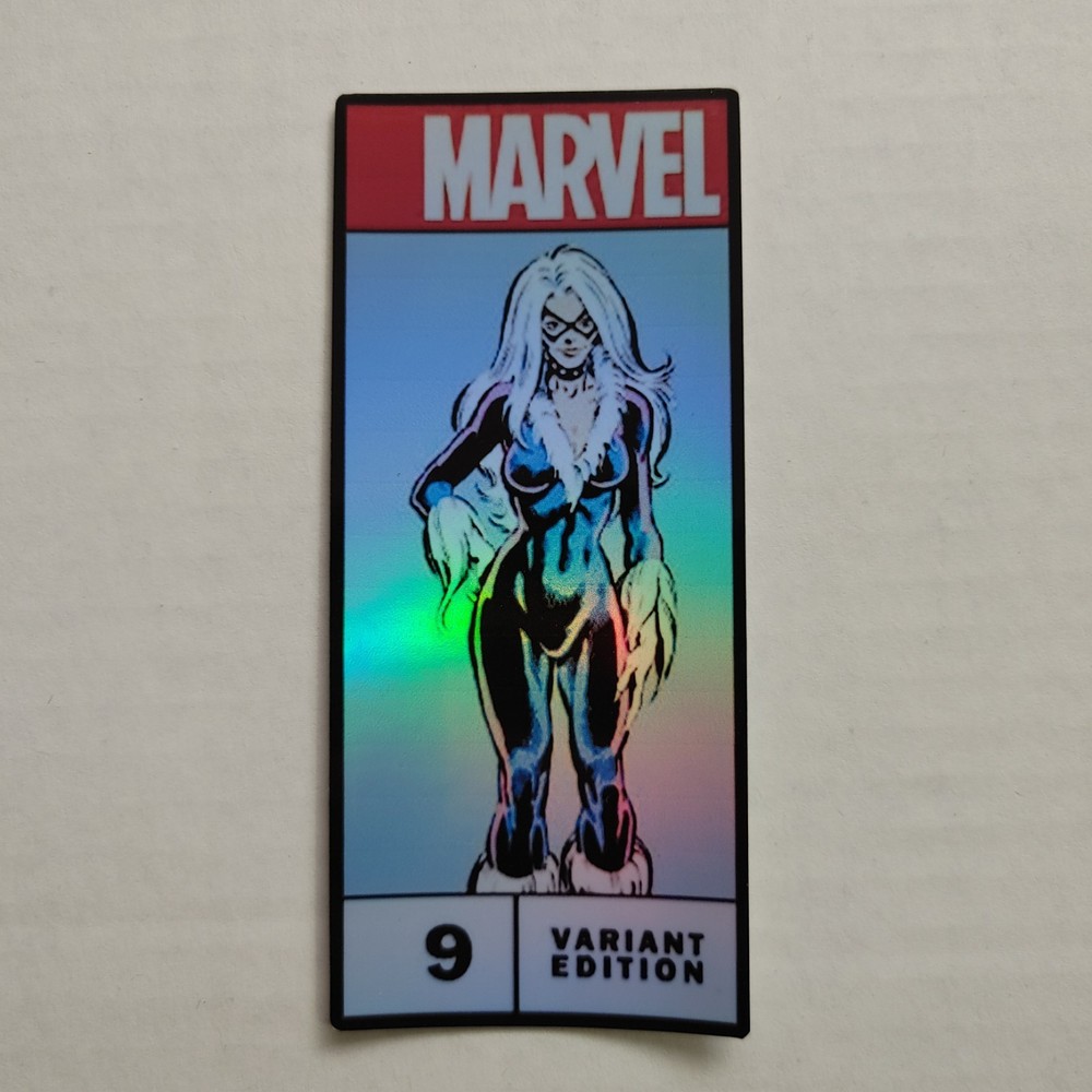 Black Cat 9 Comic Corner Box Foil Sticker