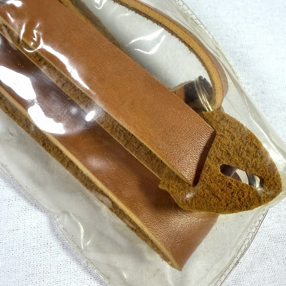 VTG SOLIGOR Rustler Camera Adjustable Strap Tan Leather 33-42 Inch NOS