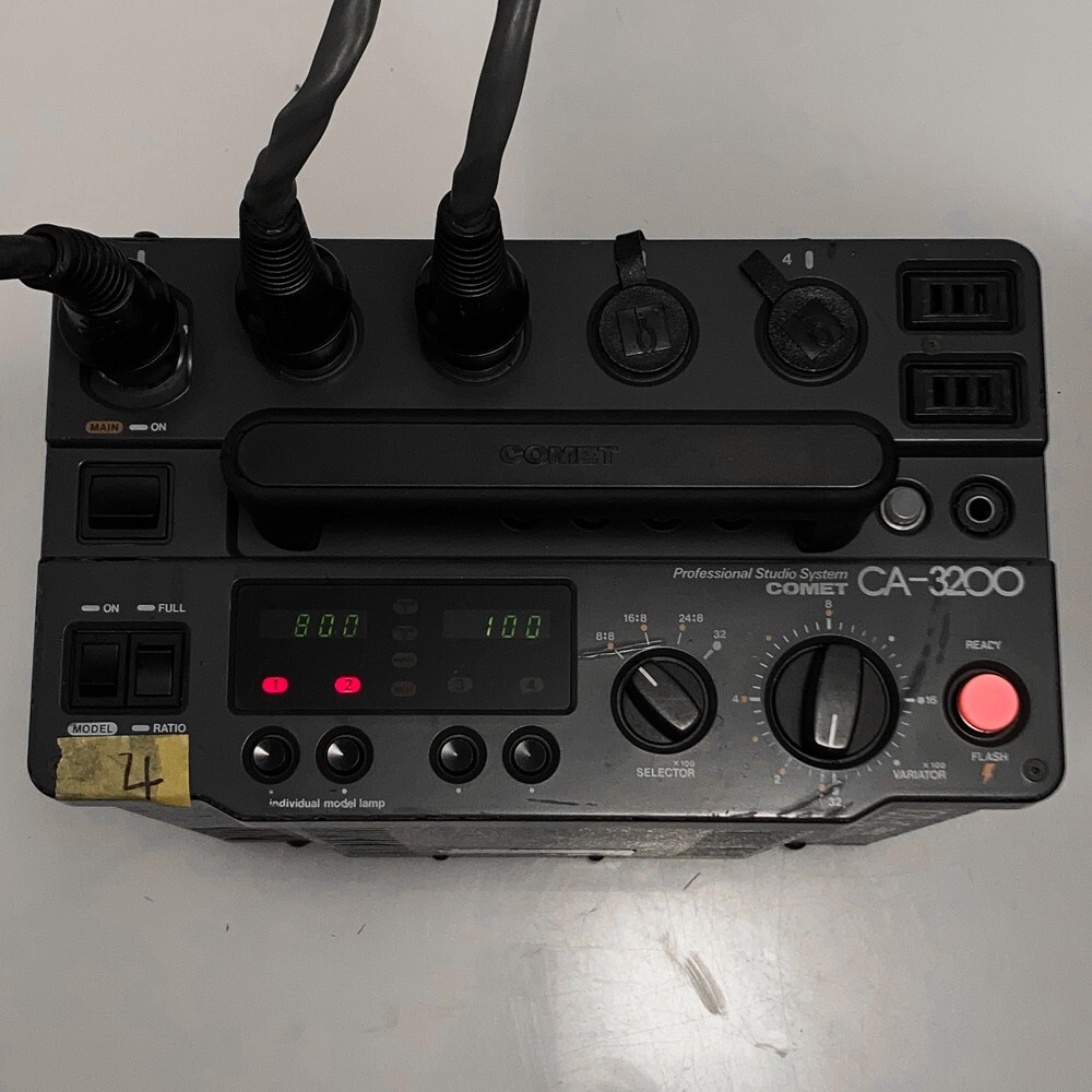COMET CA-3200 + CA32H LAMP HEAD FLASH STROBE GENERATOR POWER PACK 100-110VOLT #4