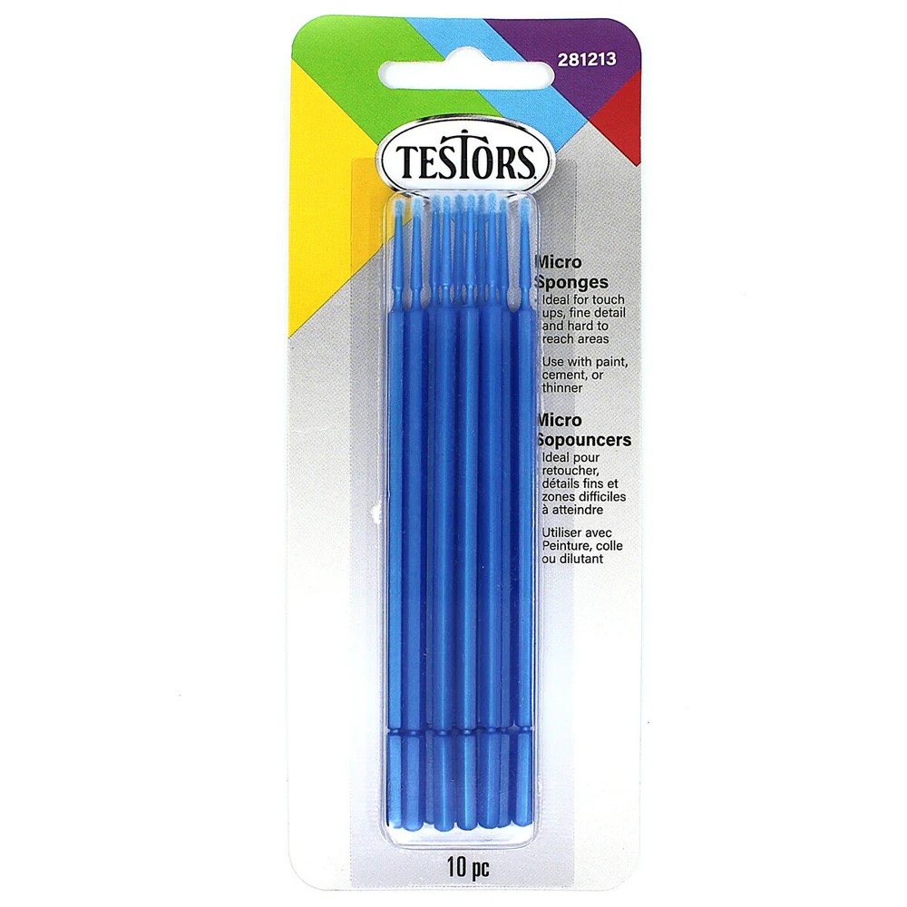Testors 10 Piece Micro Sponge Set