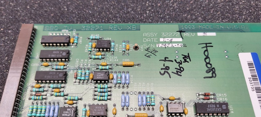 SIEMENS ASPEN ACUSON ULTRASOUND, BBQ4 PCB BOARD 32272 - PULLED FROM WORKING UNIT