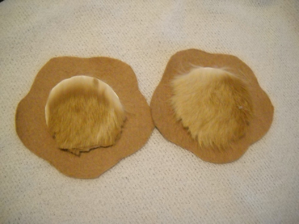 Real Rabbit fur cold-weather bra inserts