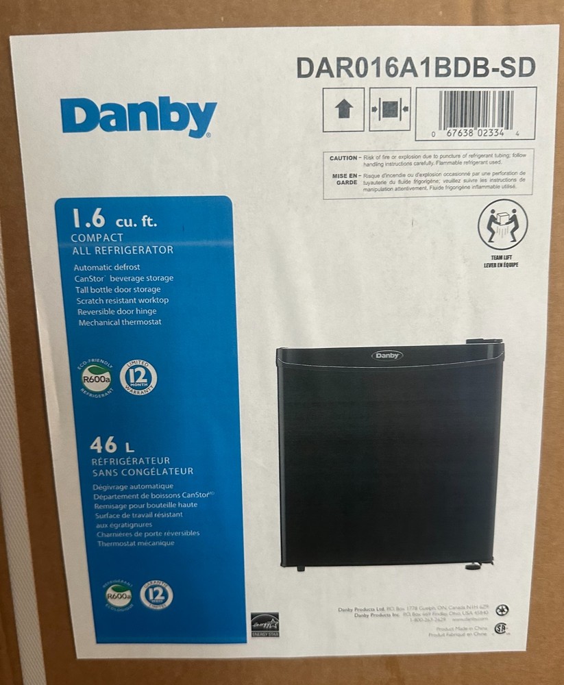 Danby Compact All Refrigerator ( 1.6 Cu. Ft )