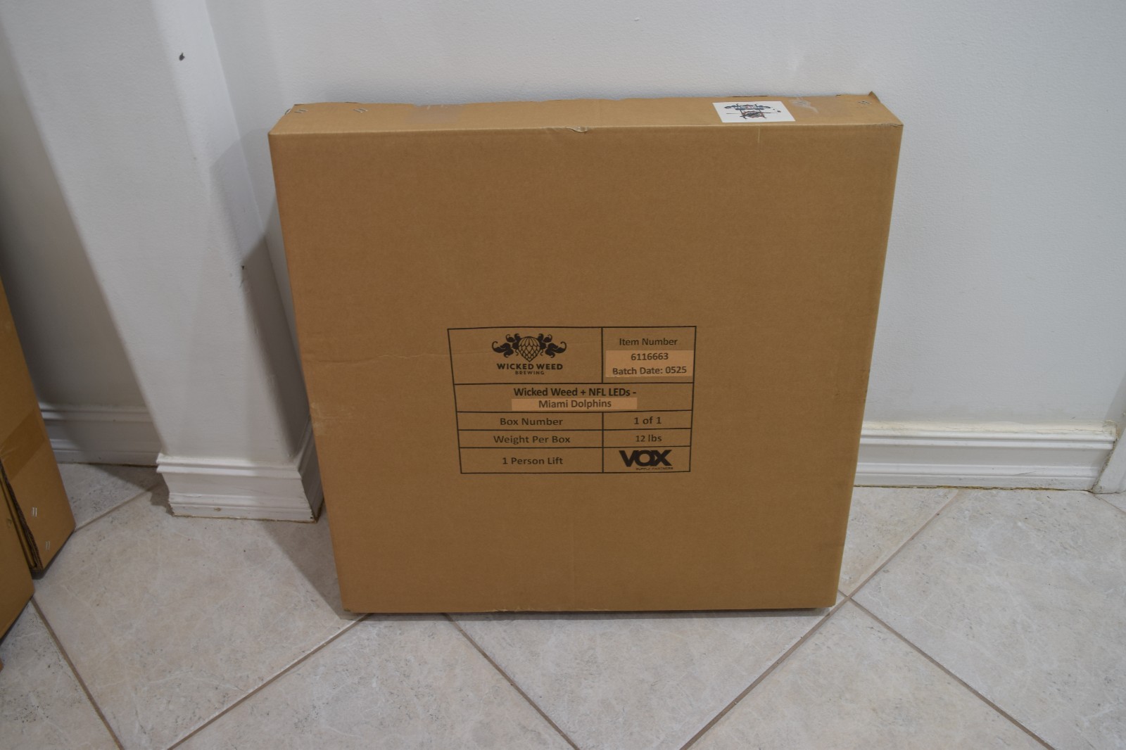 WICKED WEED BREWING CO. NFL MIAMI DOLPHINS LED BEER BAR SIGN MAN CAVE LIGHT