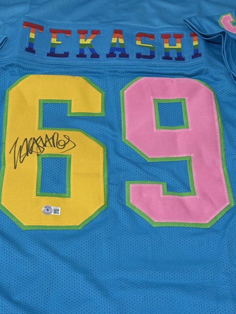 Tekashi 6ix9ine Autographed Signed Football Jersey (Beckett Witness Certified)