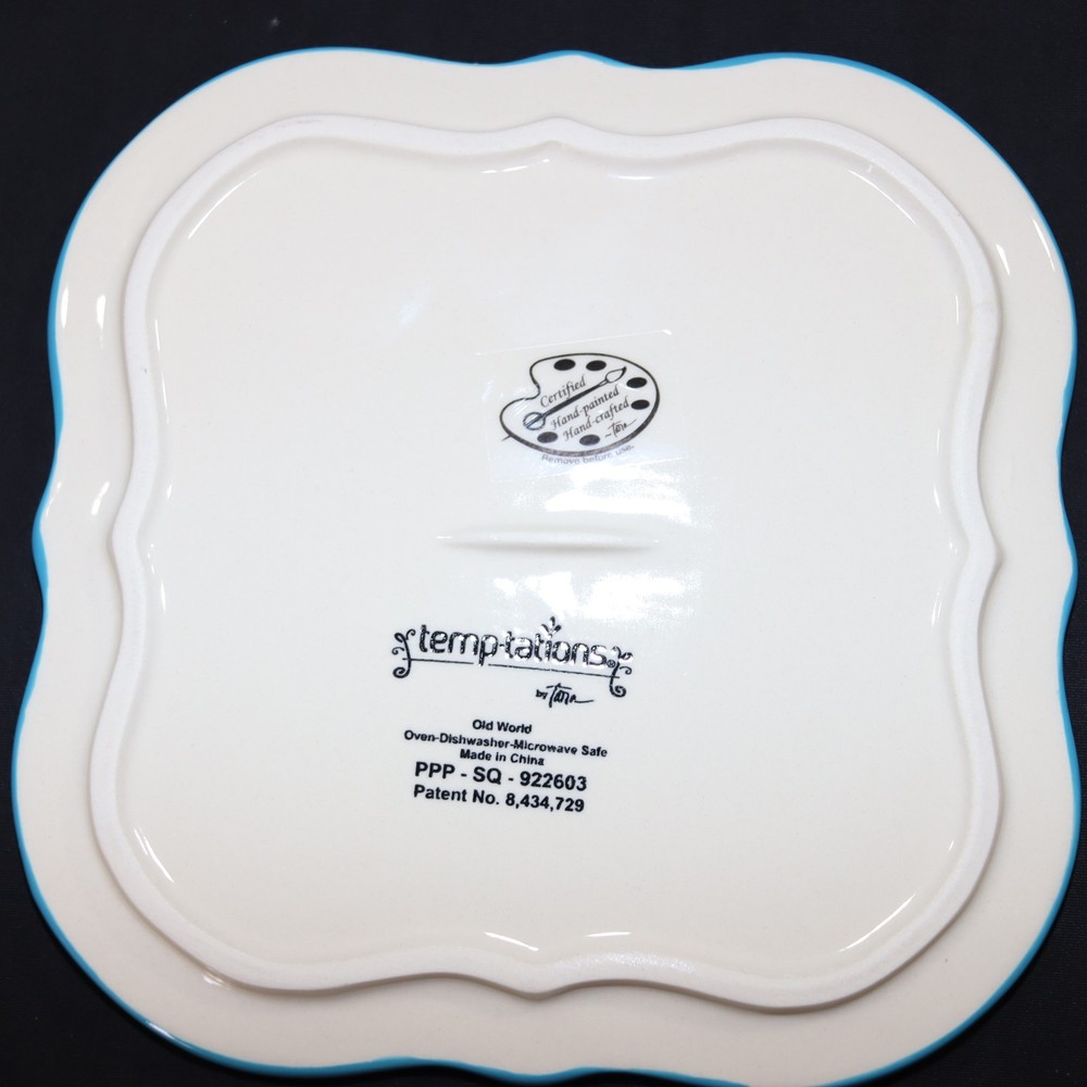 Temptations Old World Easter Egg Hunt Square Baker with Lid - 1 Quart