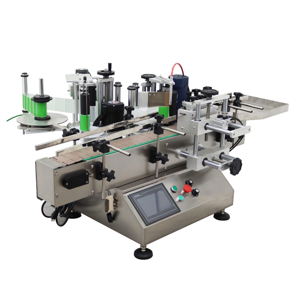 110V 0.78-4.72in Automatic Round Bottle Labeling Machine with Printer & Conveyor