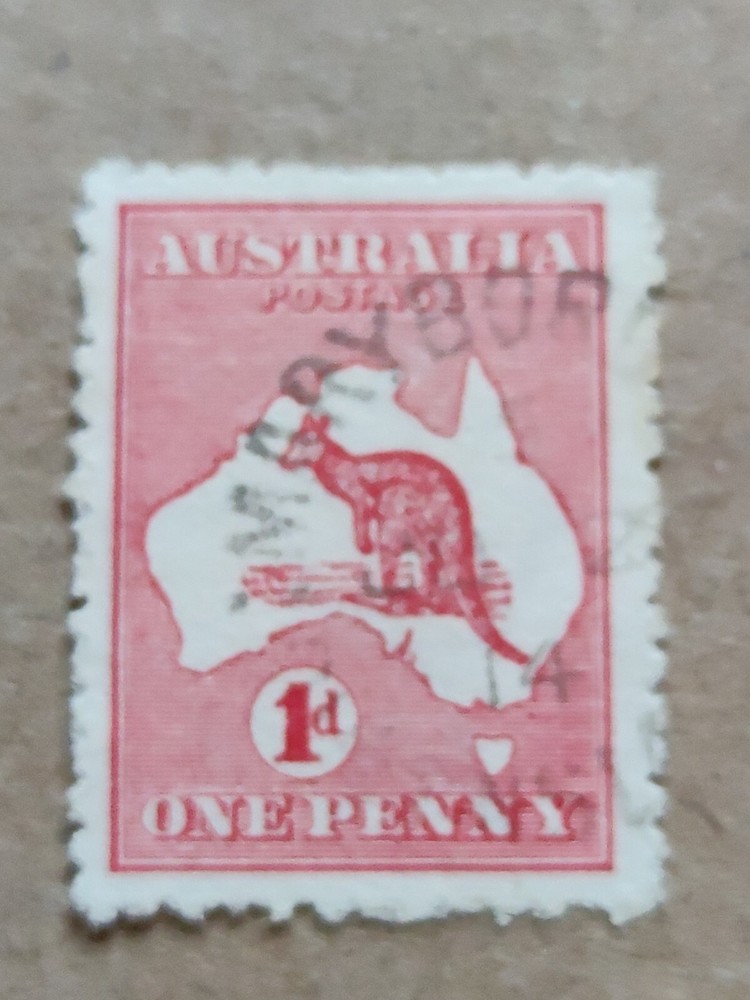 Australia 1913 Kangaroo & Map SG2 1d Red Used