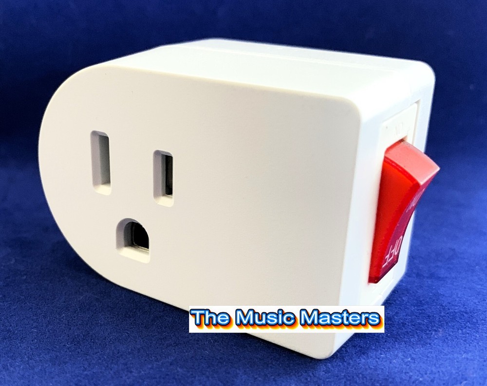 6X Grounded On/Off LIGHTED POWER SWITCH Single AC Wall Plug Electrical Outlet