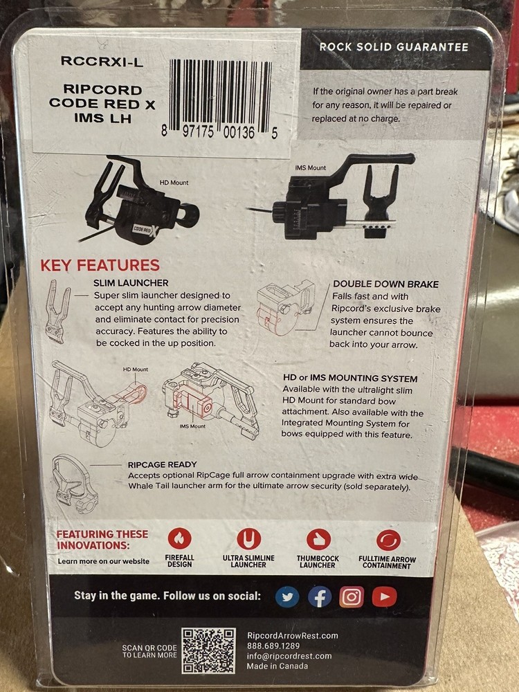 Ripcord Code Red IMS LH