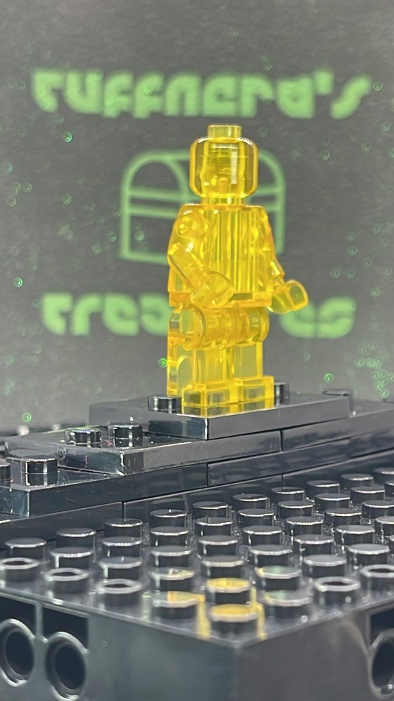 CUSTOM BLANK MOC TRANSPARENTYELLOW MINIFIG