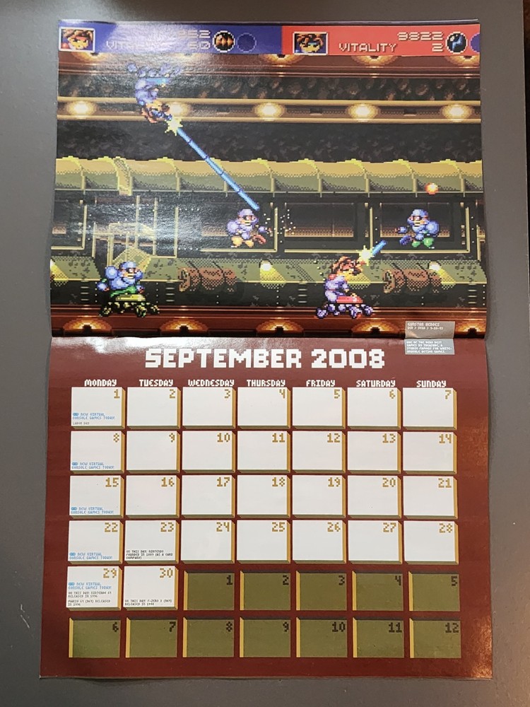 Nintendo Power 2008 Virtual Console Calender