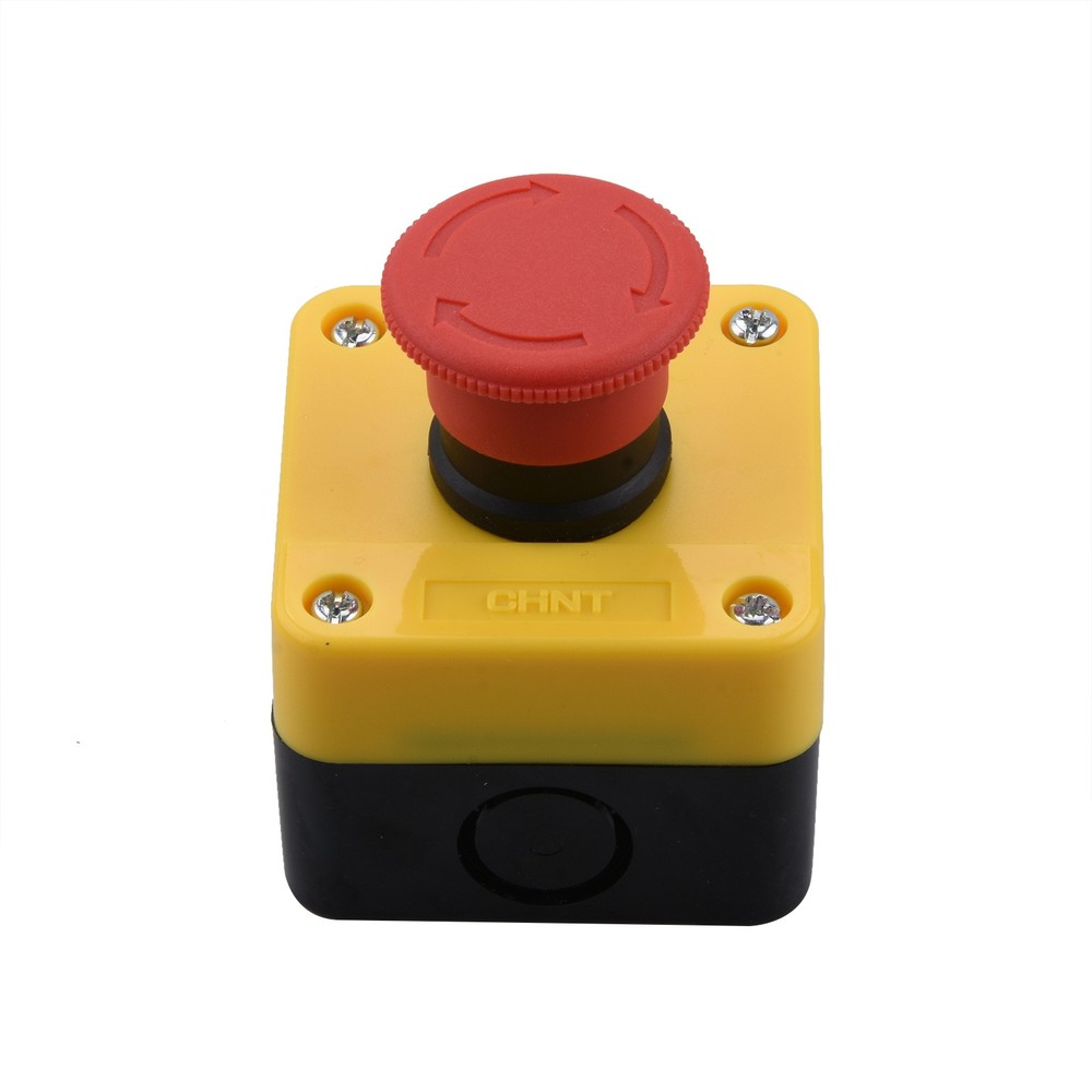 Red Emergency Stop Push Button Switch 660V 10A IP65 Weatherproof Replacement