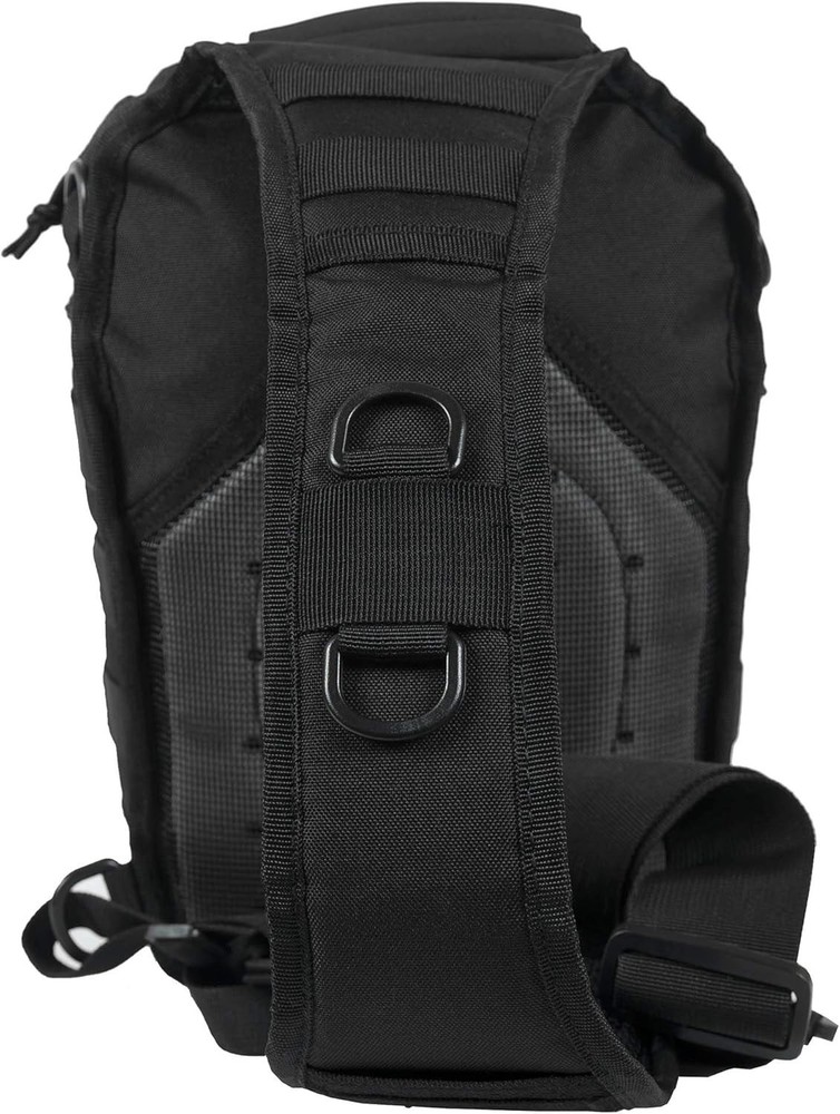 WFS Tactical Sling Backback with Concealed Carry Pocket, Black