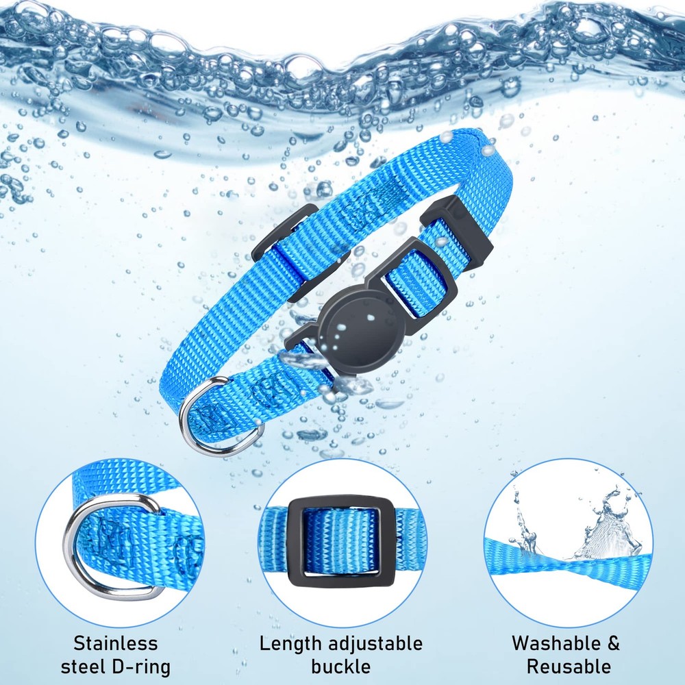 GAMUDA Puppy ID Collars - Super Soft Nylon Whelping Set - S, Assorted Colors