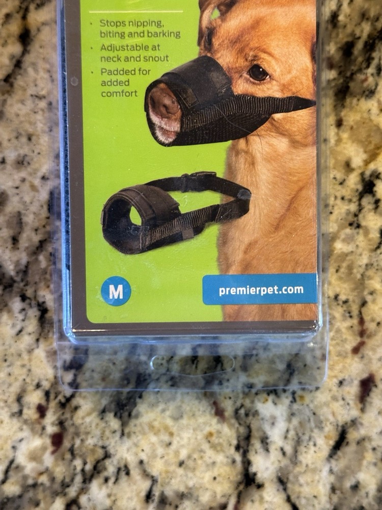 Premier Pet Dog Muzzle for Medium Dogs-Allows Panting-Adjustable