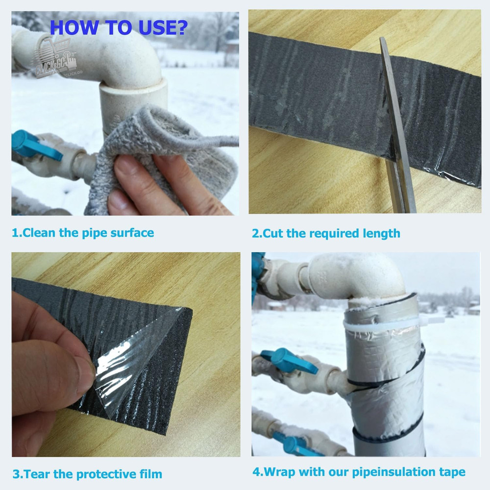 Insulating Foam Pipe for Pipes 1 Rolls Insulation for Heating Pipes
