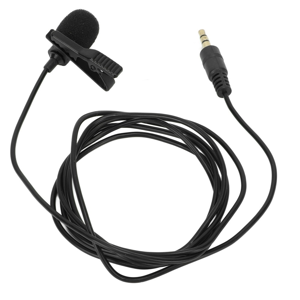 Lavalier Microphone Noise Reduction Omnidirectional Clip On Mic For Interview