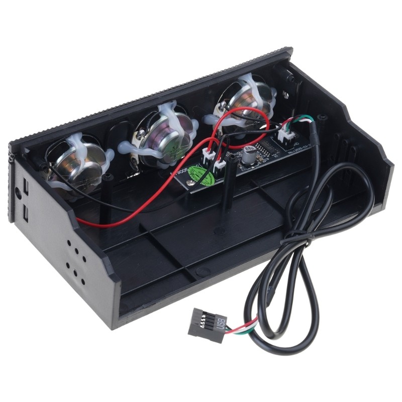 PC Front Panel Media Dashboard Stereo Surround Speaker Front Bay Computer for