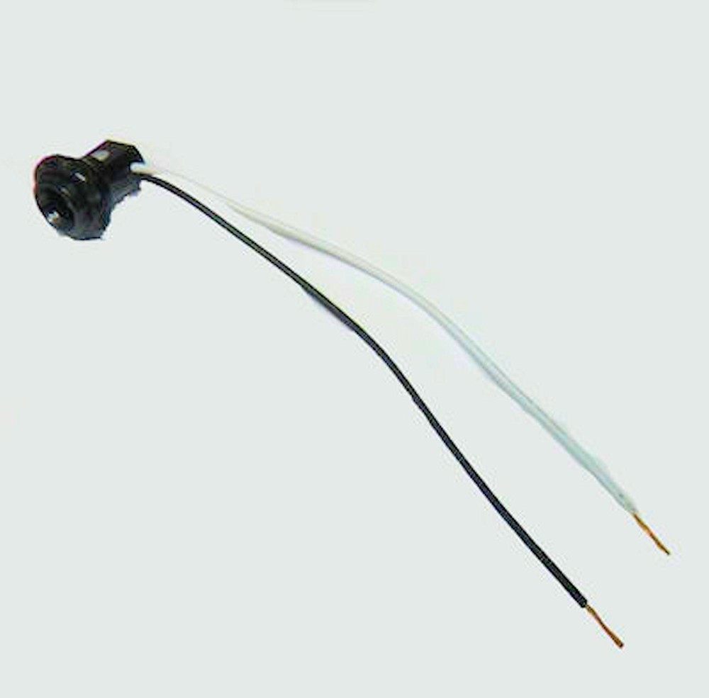 Candelabra phenolic lamp socket w/screw ring & wire leads TR-3C