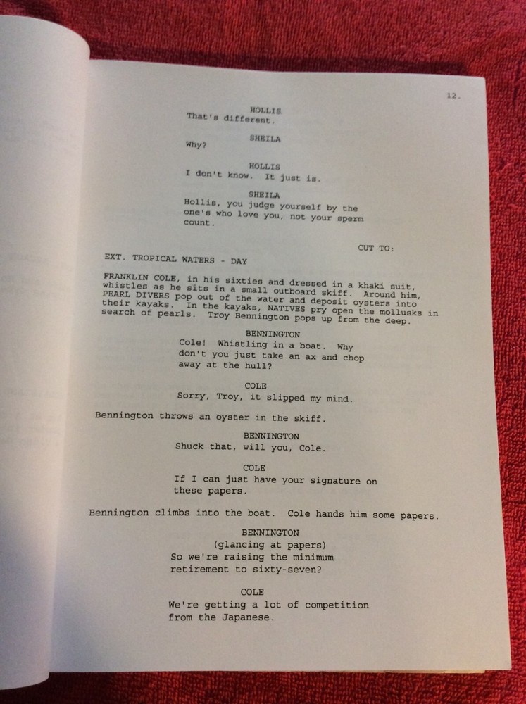 ORIGINAL SCRIPT COMPANY MAN ARNIE WESS DAVE DIGREGORIO