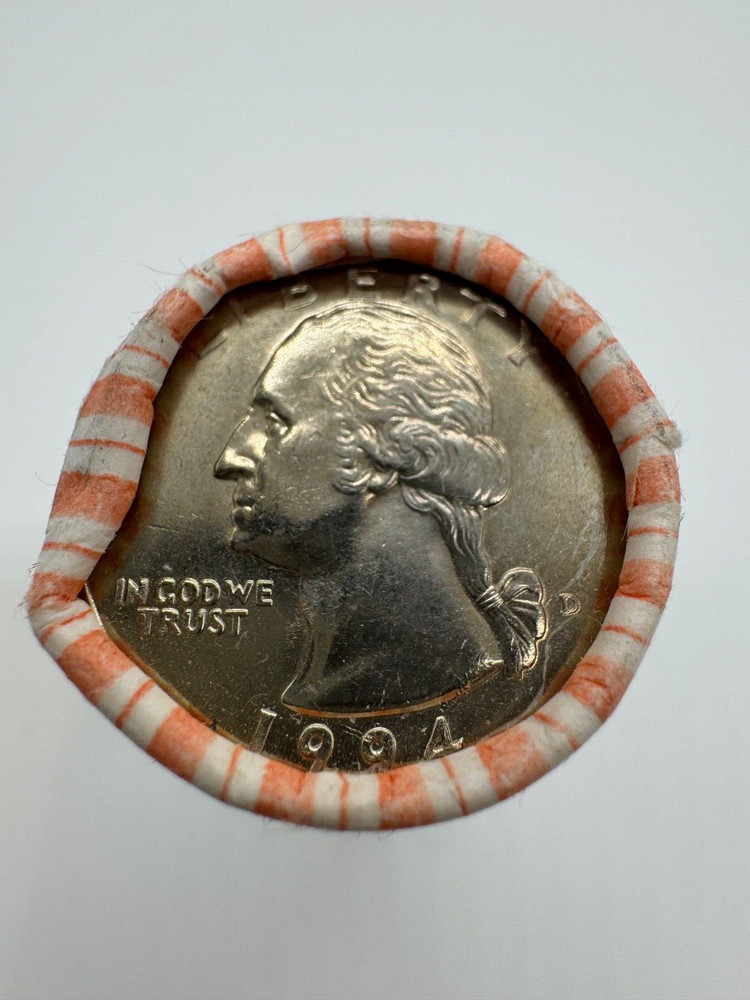 1994 D Washington Quarter BU Roll - "D" Uncirculated