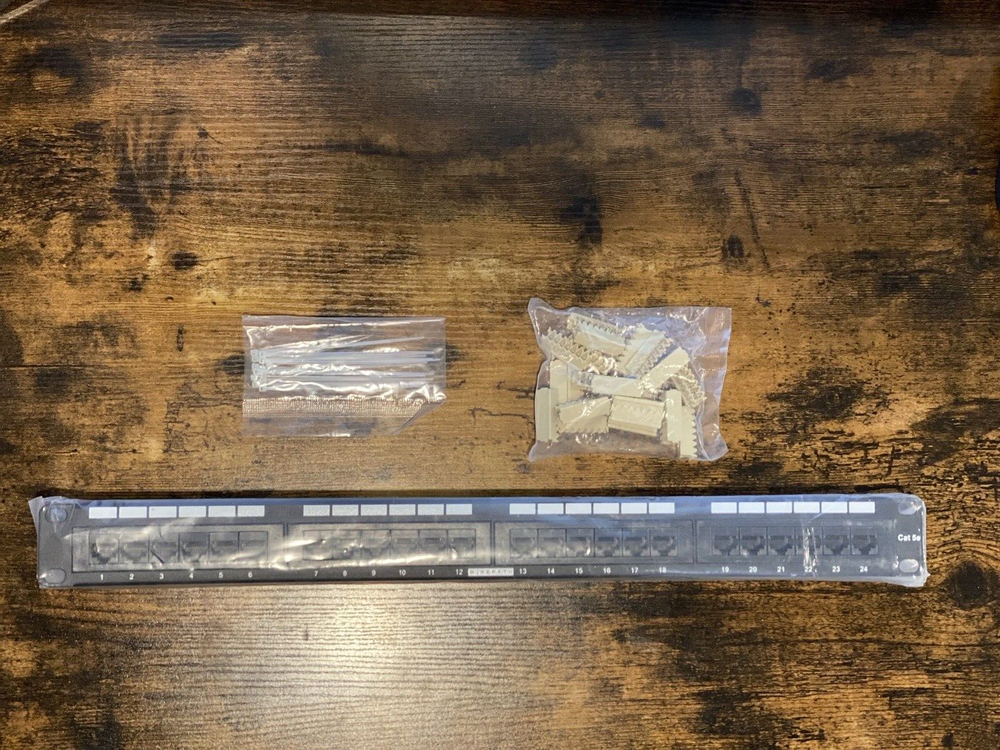 NEW | Cat 5e Patch Panel | WP-CAT5E-PP-24 | Rack Mount 24-Port