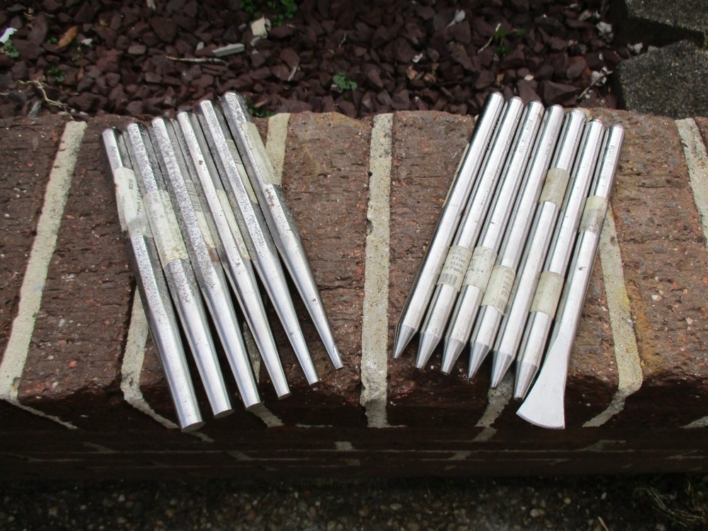 13 Piece PIEH TOOL Ball Dimple Drift Eye Punch Set Blacksmith Anvil Forge Tools