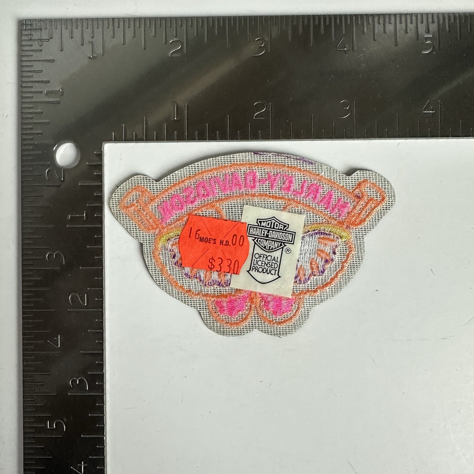 Vintage Harley Davidson Butterfly Ladies Embroidered Patch NEW