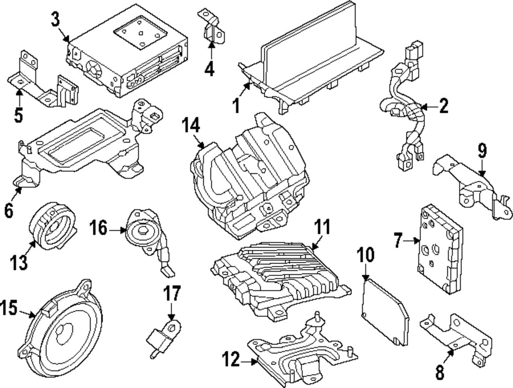 Genuine Mazda Amplifier Bracket N457-66-9B0