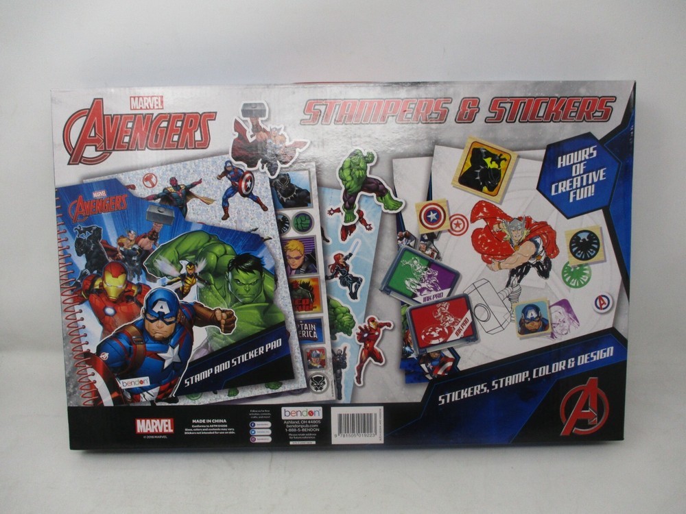 Bendon Marvel Avengers Stamp & Stickers Activity Set