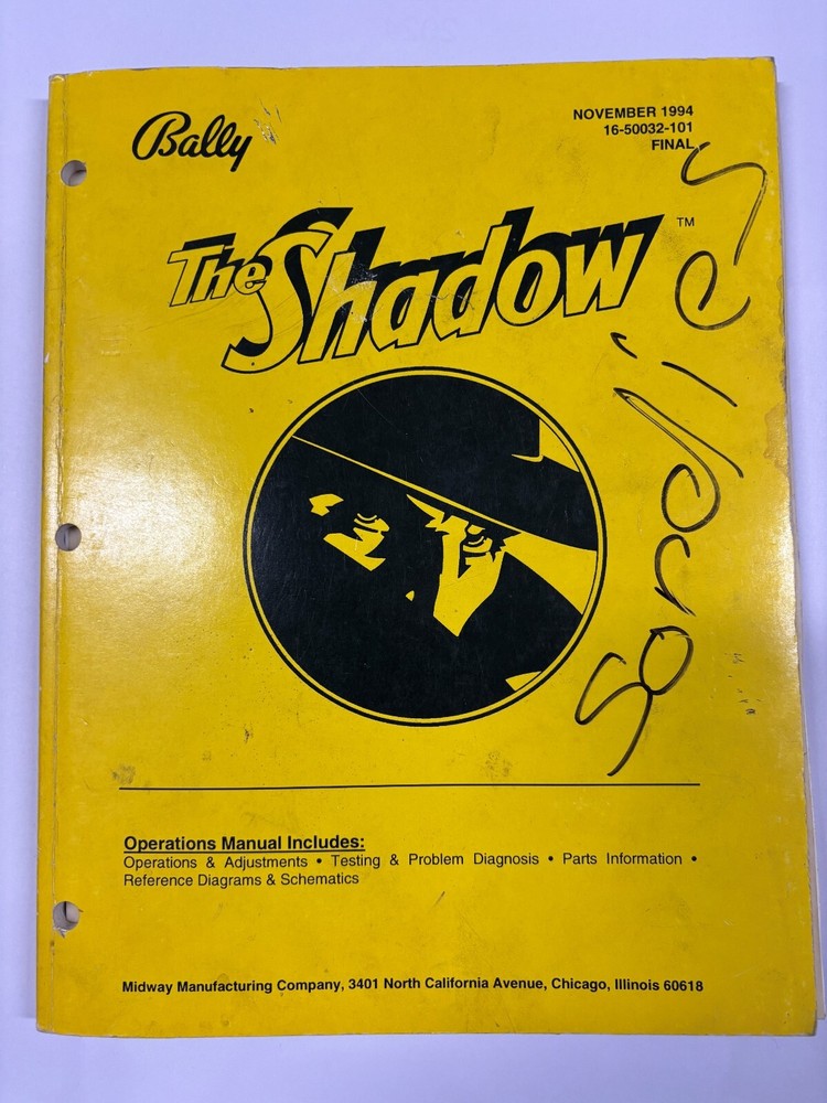 ORIGINAL-BALLY-THE SHADOW-OPERATIONS MANUAL