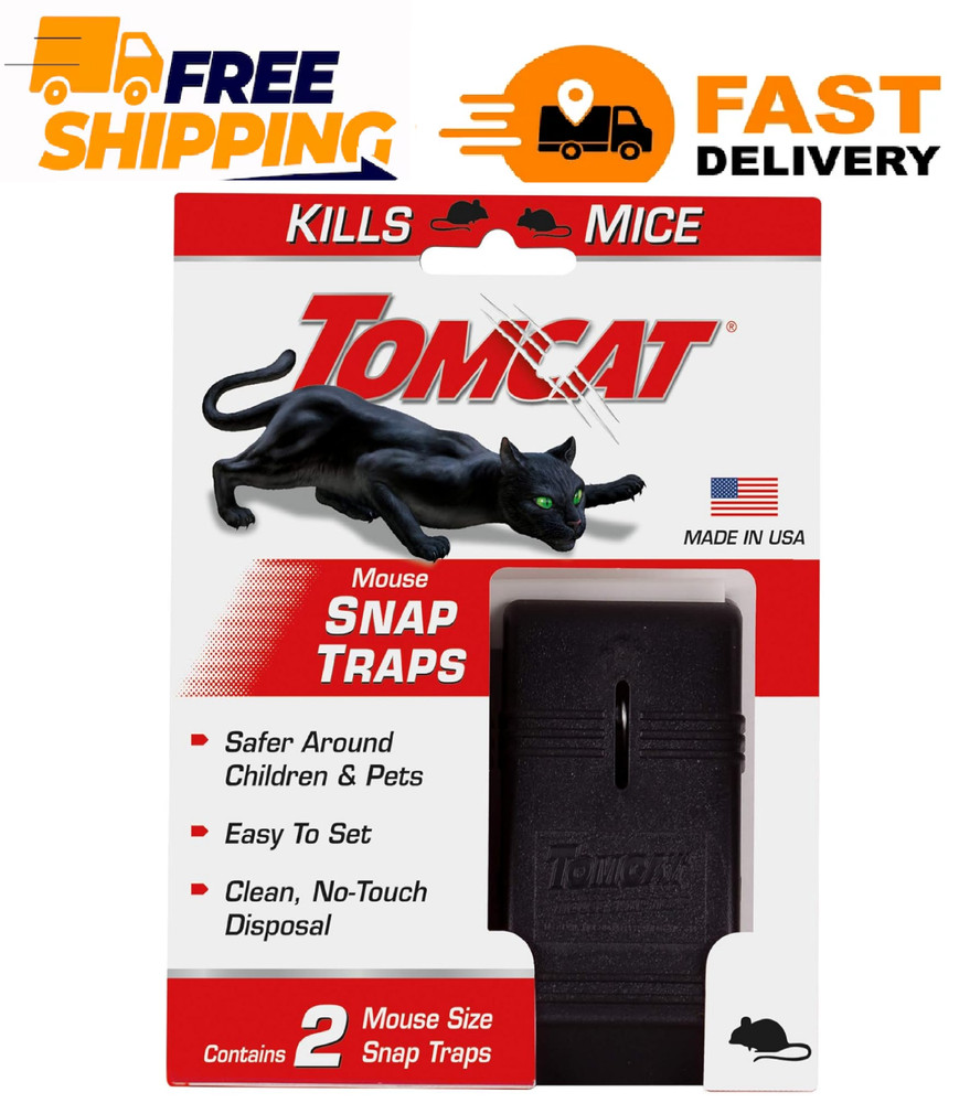 Tomcat Mouse Snap Traps 2-Packs