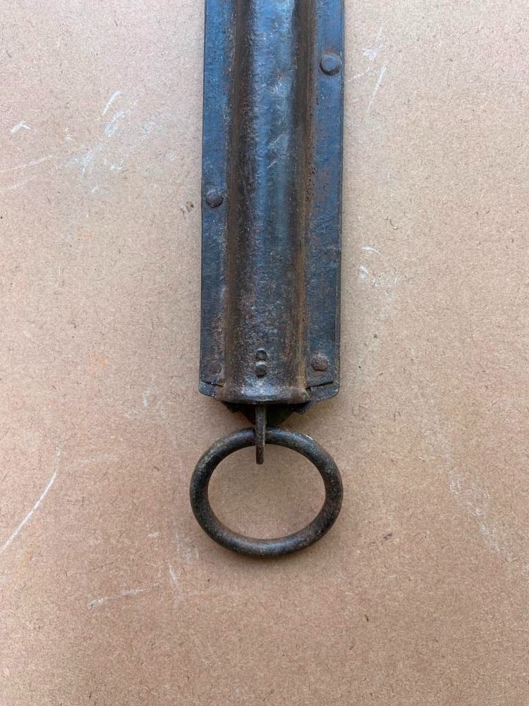 Ancient Old Iron Weight Spring Balance Scale