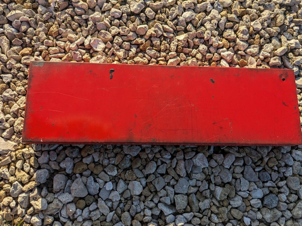 Snap-On Vintage Red Metal Socket Box - Empty Tool Box Only