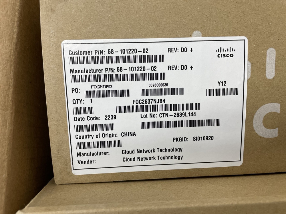 Cisco (Cloud Network) 68-101220-02 Webex Codec Plus TTC7-25 - New in Sealed Box!